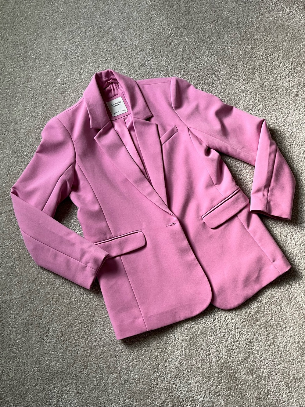 Abercrombie & Fitch Women’s Pink Oversized Blazer Size Small Like New